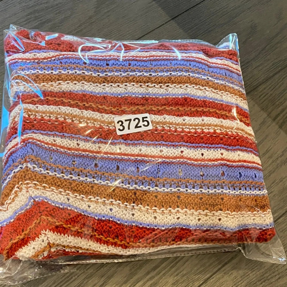 Lucca Fallon Crocheted striped Midi Dress With Ruffle Sleeves 33725 - Picture 13 of 13